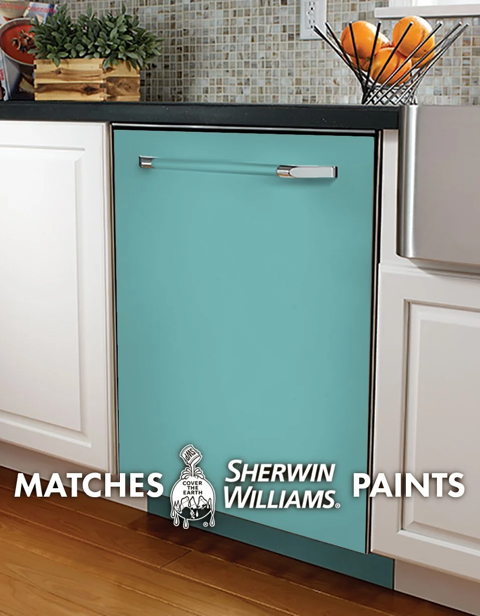 Bora Bora Shore SW 9045 Paint-Match Dishwasher Wrap