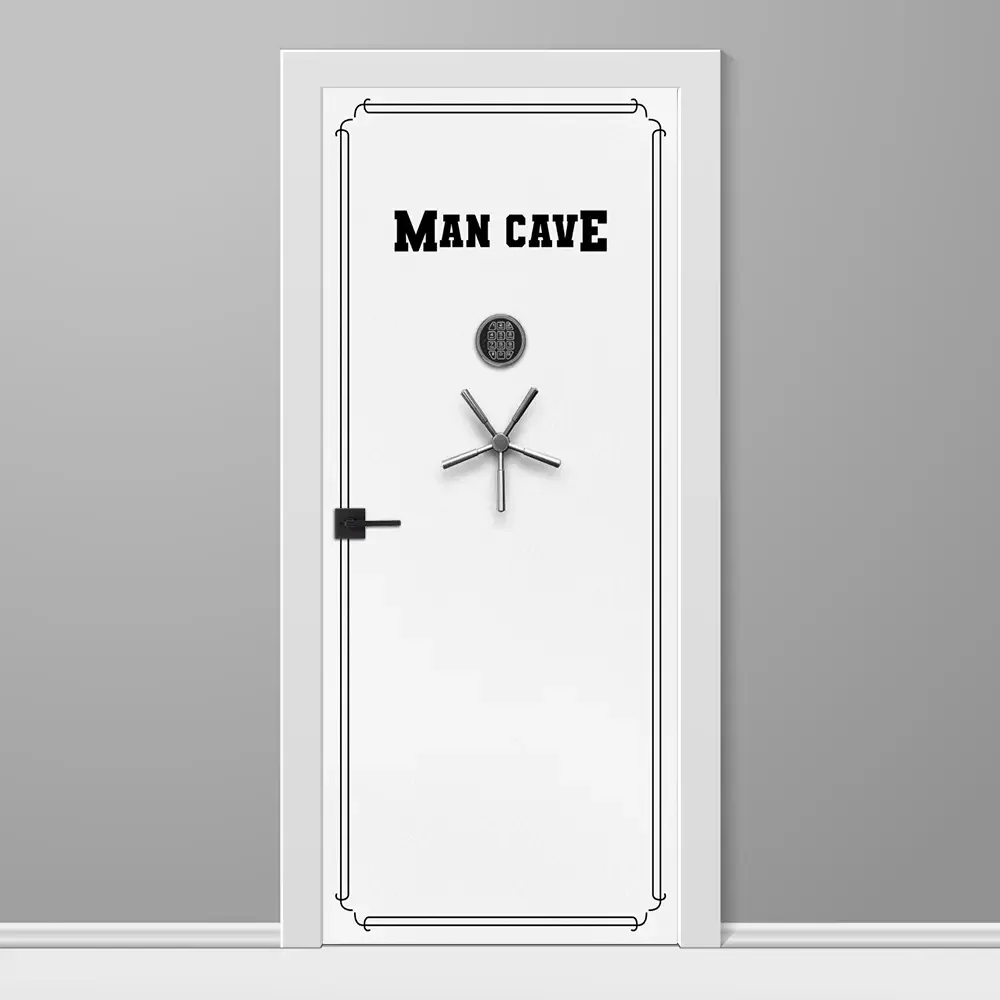 Gun Safe White Door Wrap