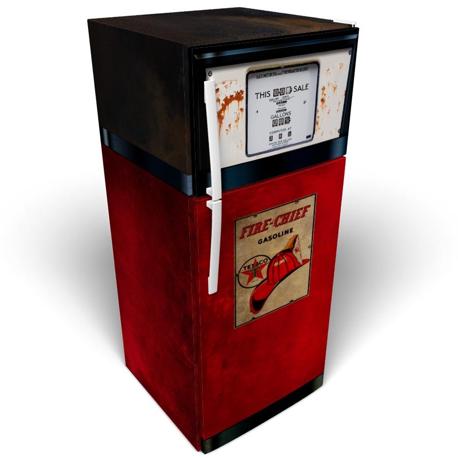 Sky Chief Texaco Vintage Gas Pump Refrigerator Wrap 45.jpg