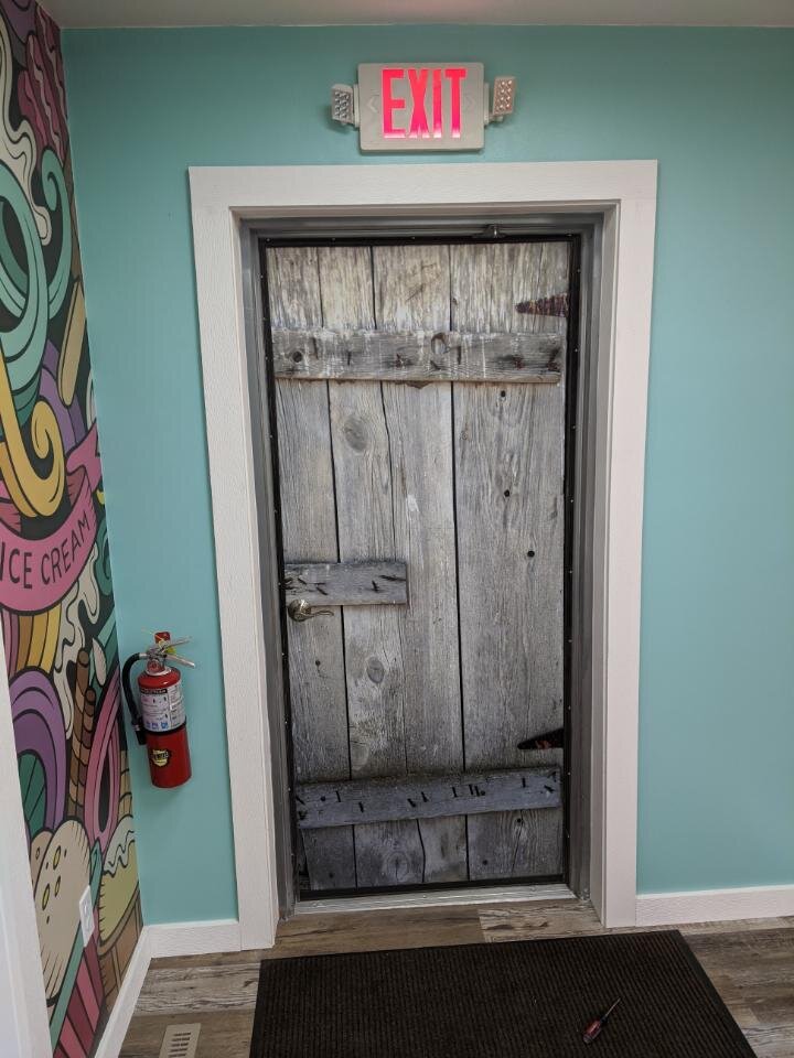 Old Wooden Door wrap