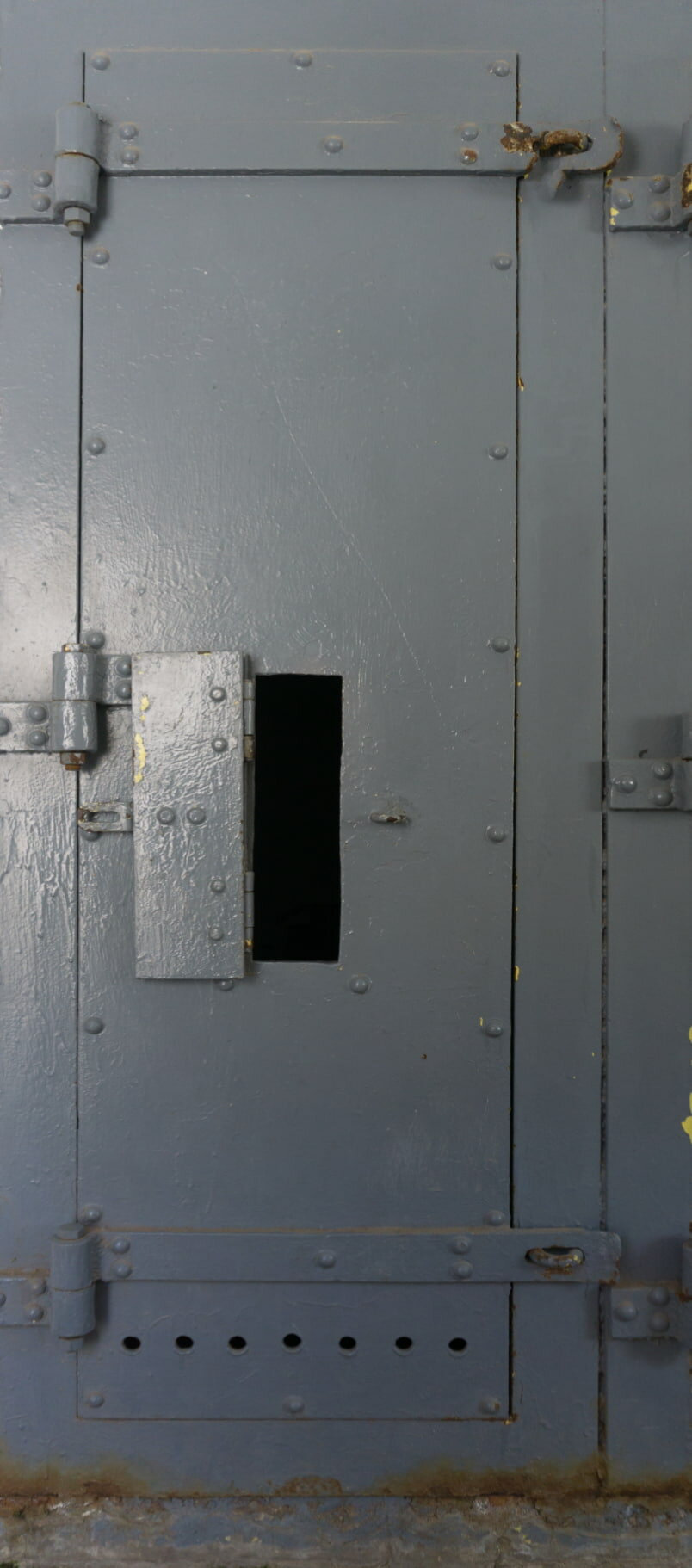 Grey Prison Door with Open Window Door Wrap