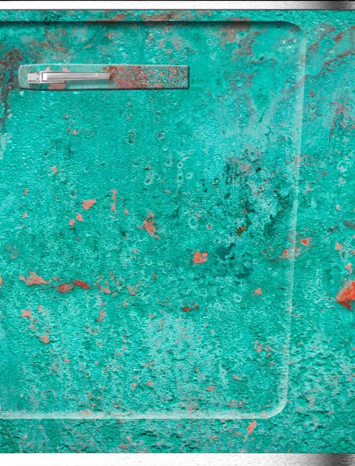 Oxidized Copper Chiller Refrigerator Wrap, Fridge door