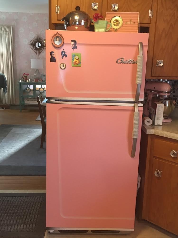Pink Lady Retro Chiller Refrigerator Wrap