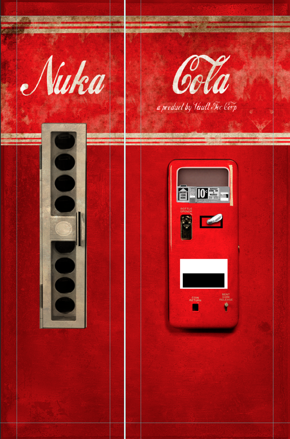 Nuka Cola Refrigerator Wrap Side by side
