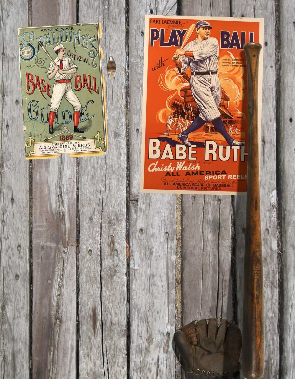 Vintage Baseball Park Fence Refrigerator Wrap Fridge door