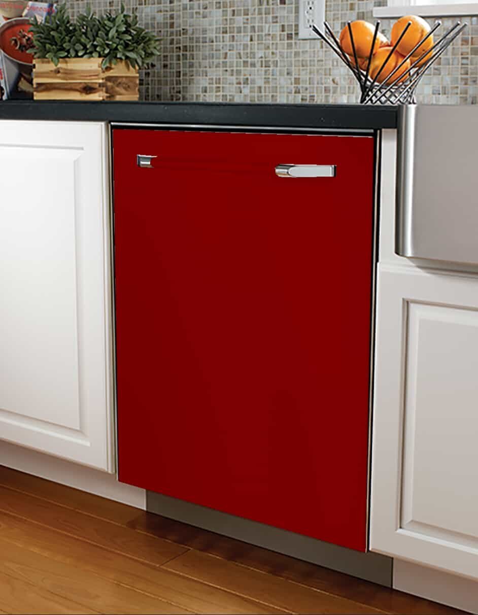 Cherry red Retro Colors Dishwasher Wrap