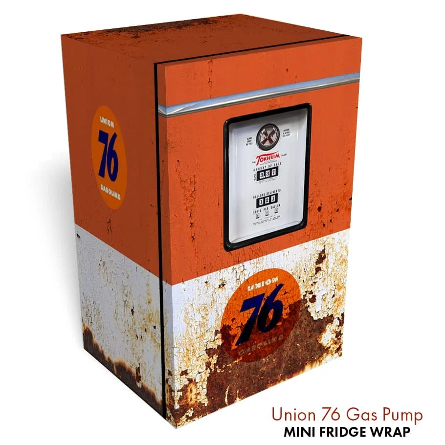 Brian's Union 76 Gas Pump Kegerator Wrap — RM wraps LLC