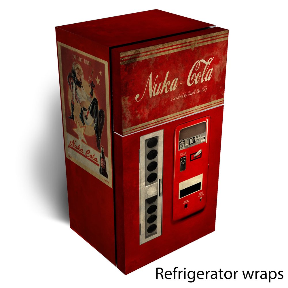 Nuka Cola Refrigerator Wrap