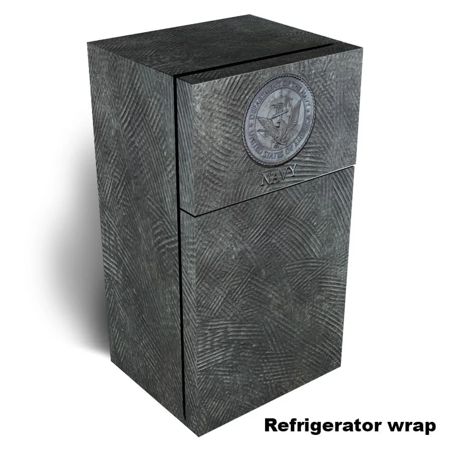 Metal Memorial (Navy Seal) Refrigerator Wrap