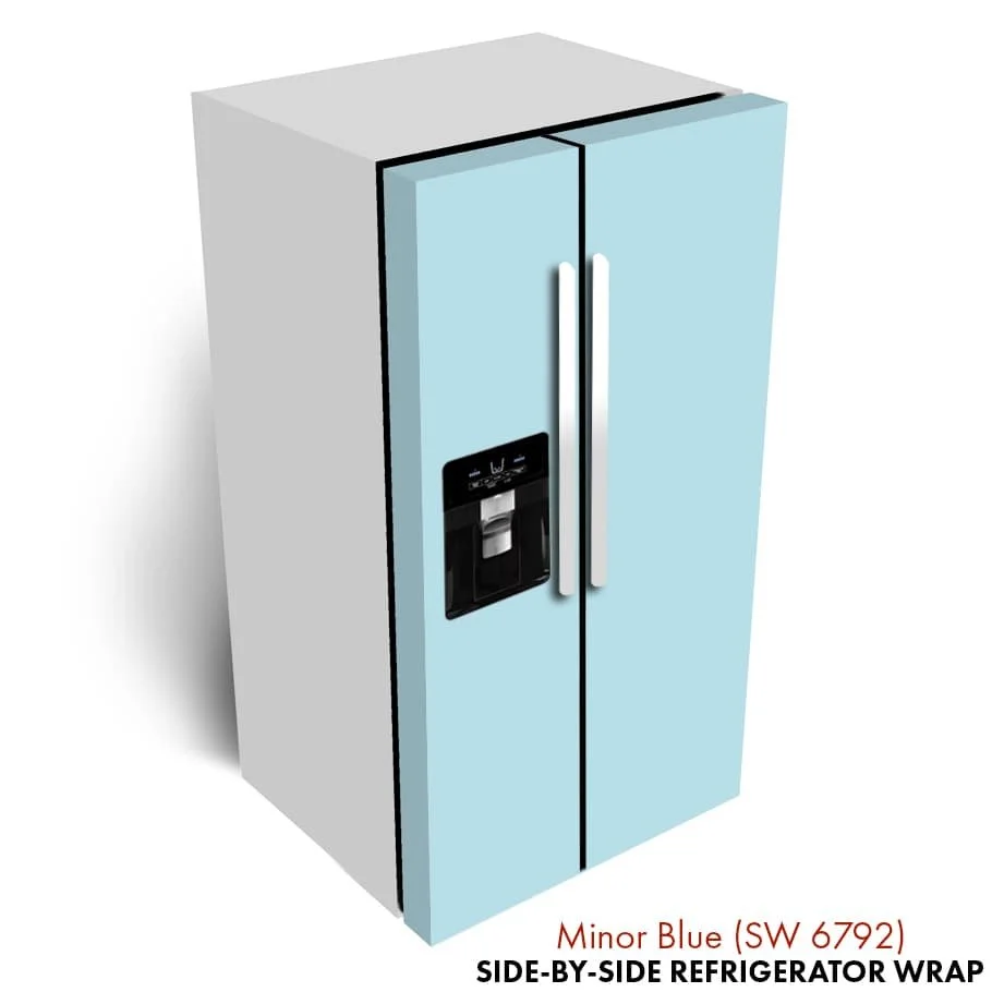 Minor Blue (SW 6792) Refrigerator Wrap — RM wraps LLC