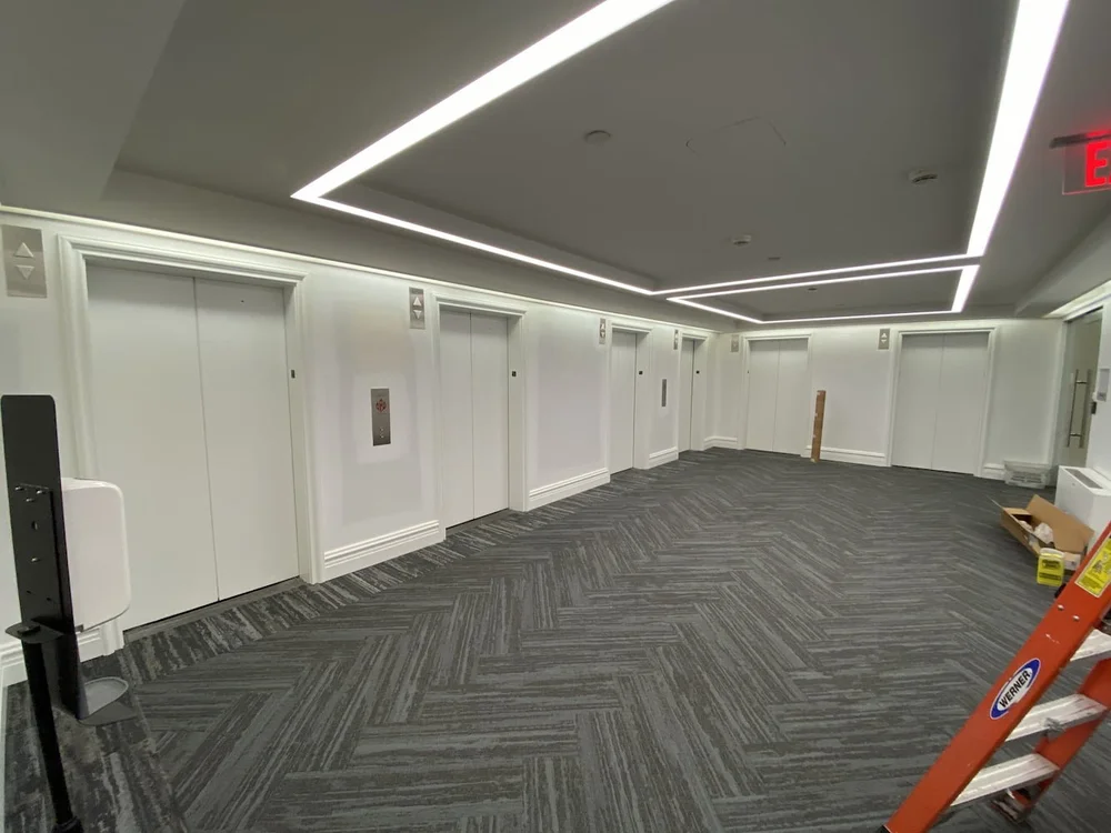 National Press Building elevator lobby, before