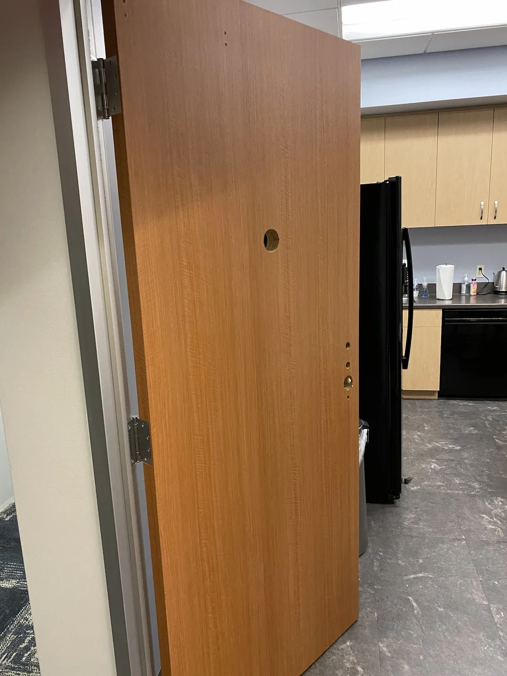 Break Room Door, After