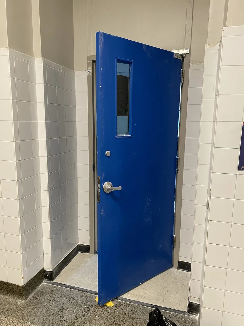 classroom door, before