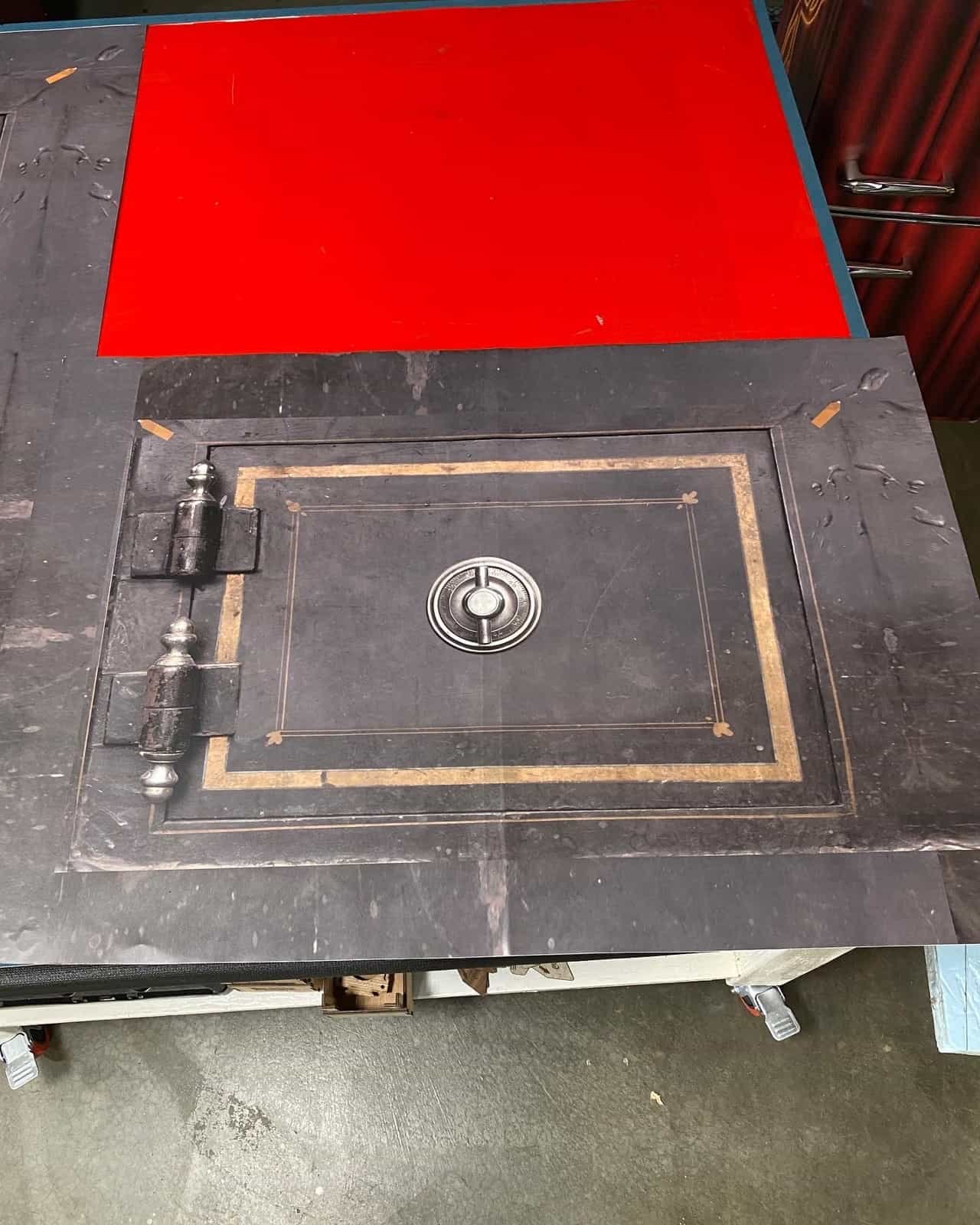 Vintage Safe Freezer door Wrap