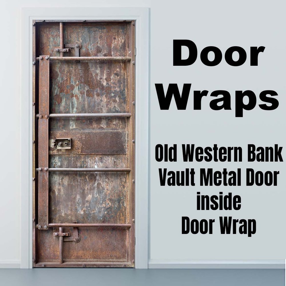 antique bank vault door