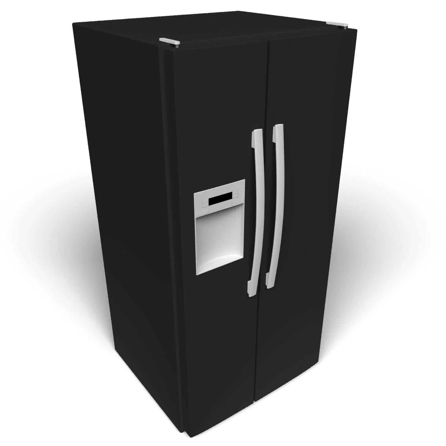 Solid Black Refrigerator Wrap (SW 6991 Black Magic) — RM wraps LLC