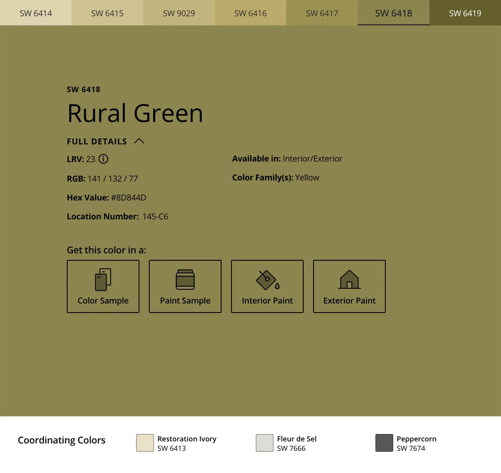 Sw Rural Green Antiquity SW 6402 Refrigerator Wrap — RM wraps LLC