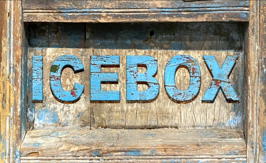 Weathered Icebox sticker