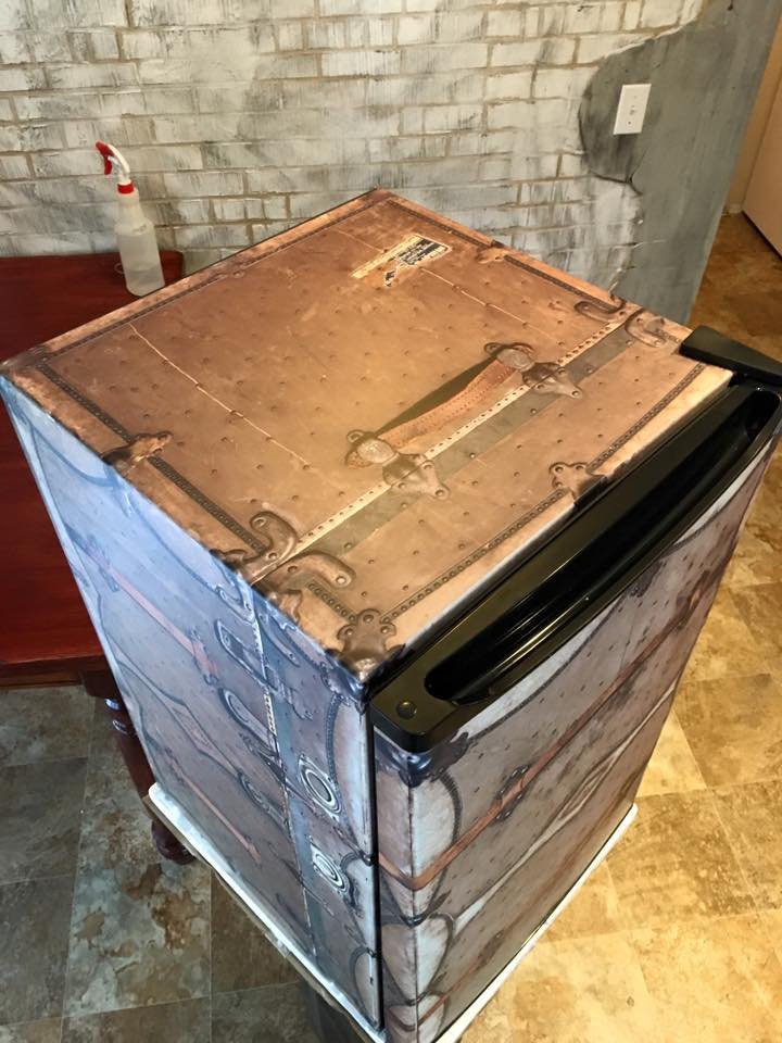 Vintage Icebox Chest Freezer Wrap