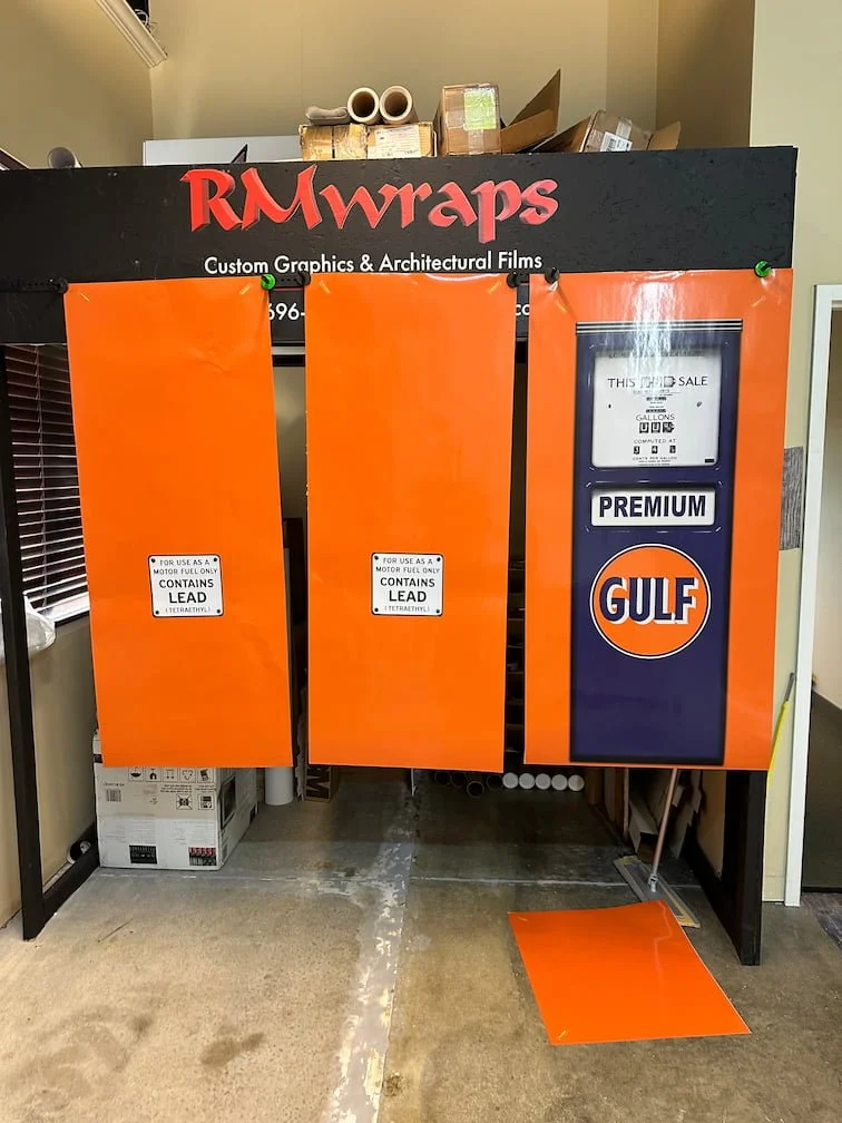 Gulf Oil Gas Pump #2 (Clean) Refrigerator Wrap