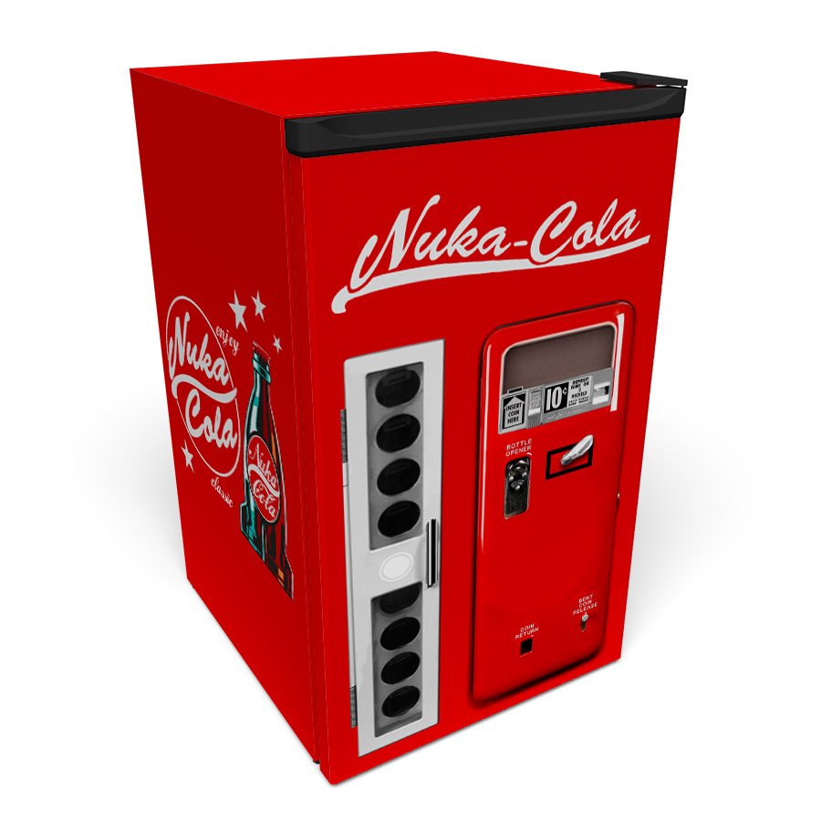 Nuka Cola Vending Machine Clean Mini Fridge Wrap ff