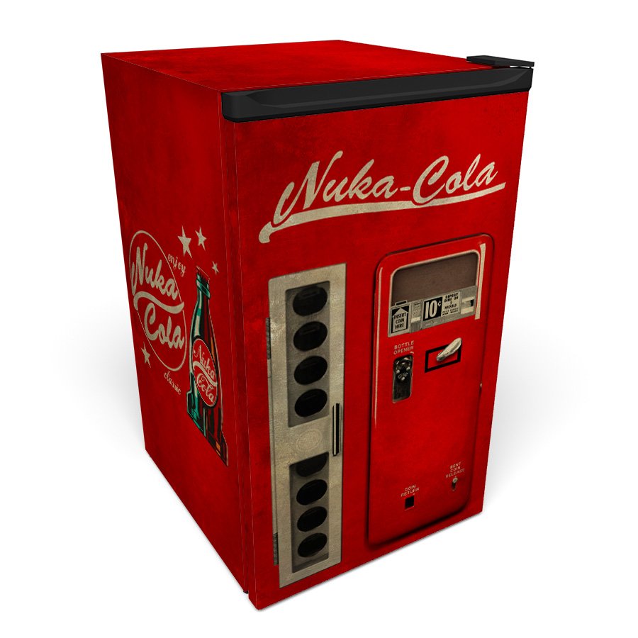 Nuka Cola Vending Machine Dirty Mini Fridge Wrap ff