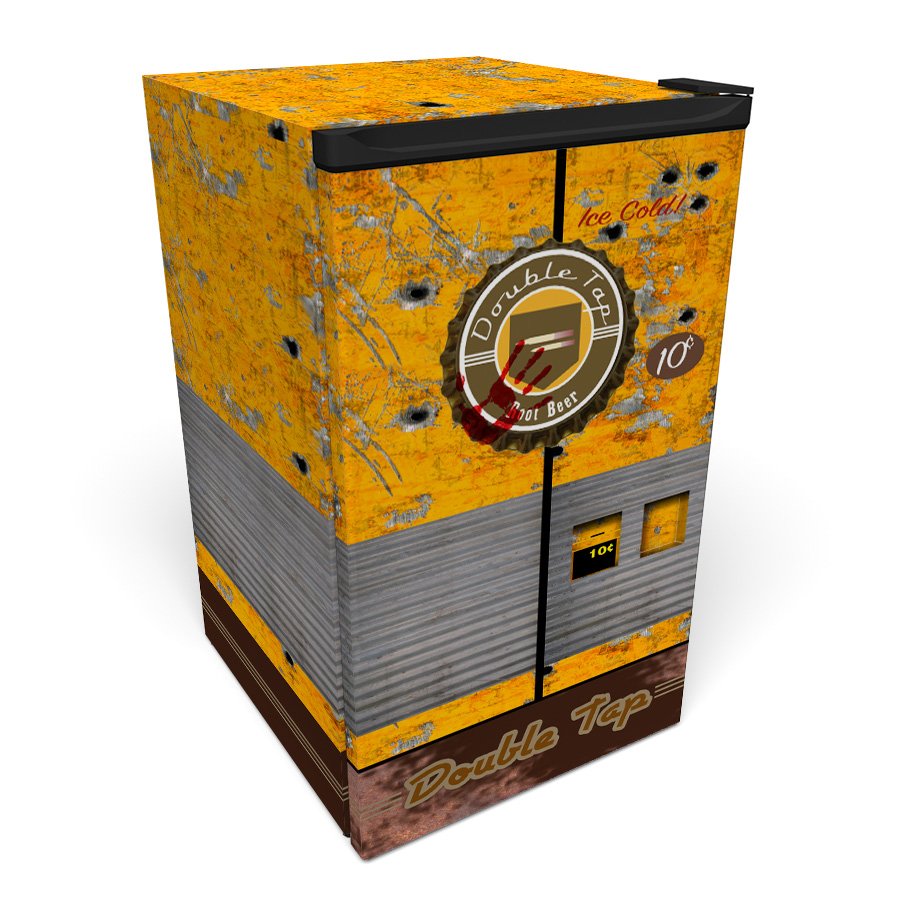 Double Tap Vending Machine Mini Fridge Wrap ff