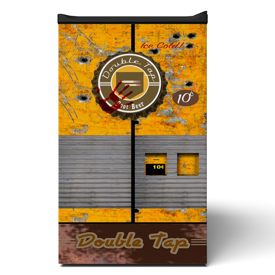 Double Tap Vending Machine Mini Fridge Wrap front