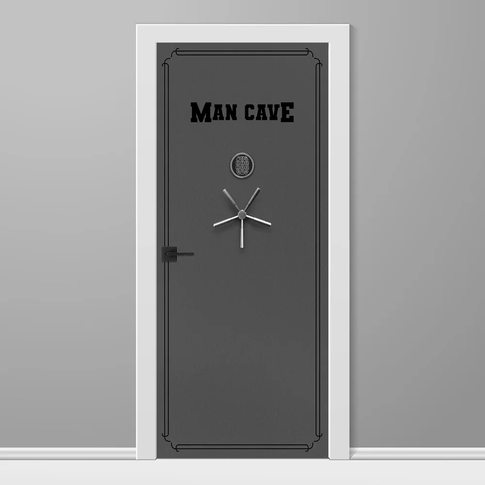 Gun Safe Gun Metal Grey Door Wrap