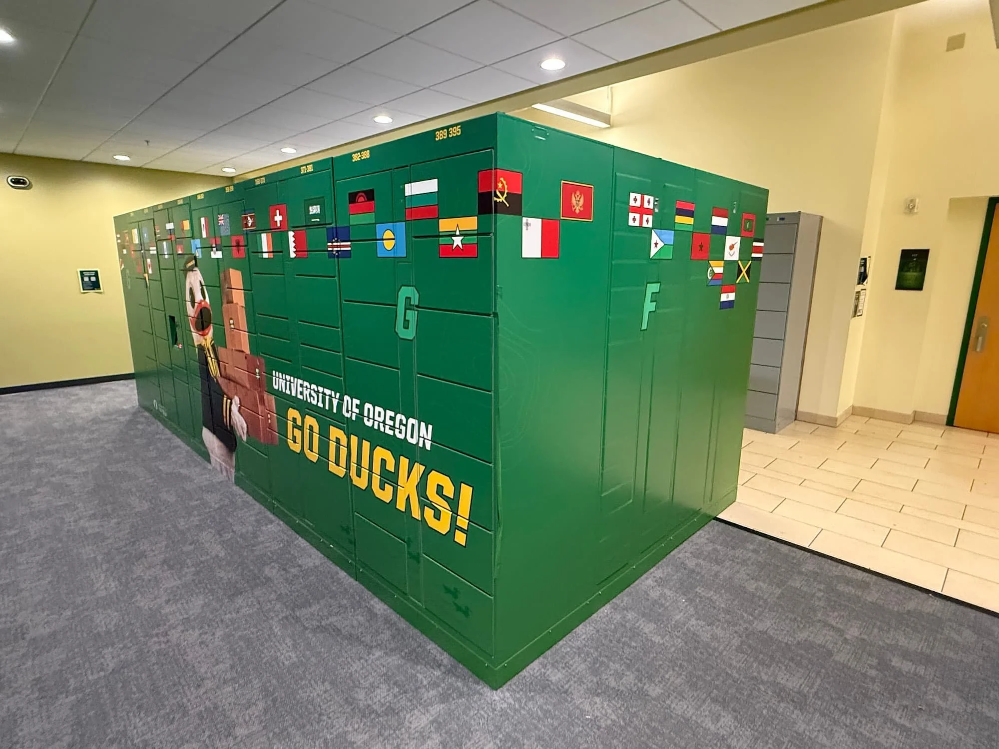 Wrapped Locker Smart Package Locker Wraps @ University of Oregon
