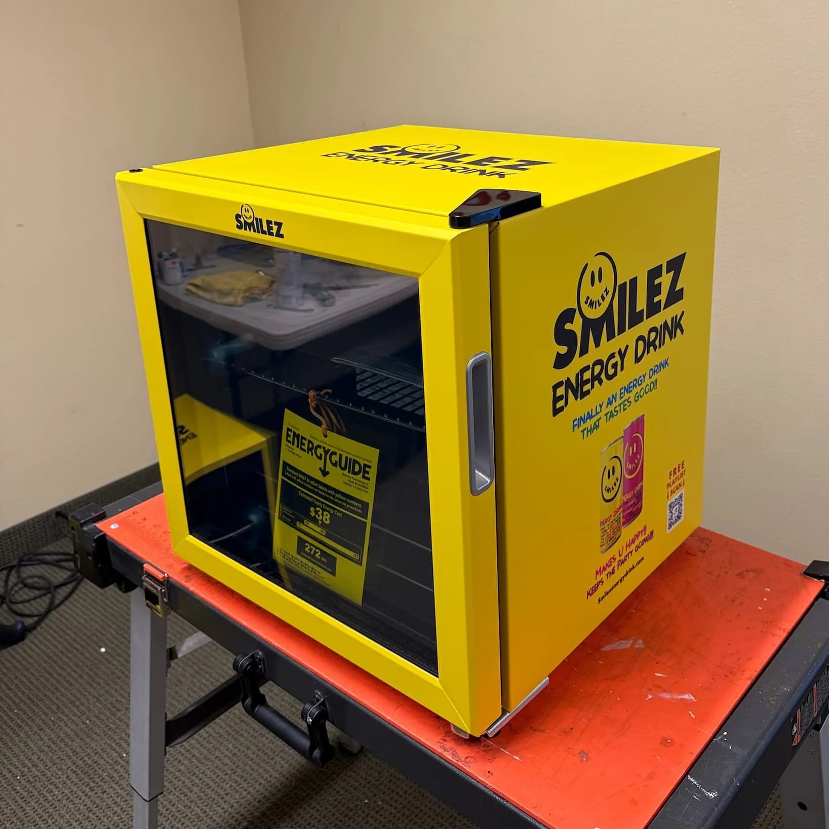 Commercial Display Refrigerators for Smilez Energy Drink