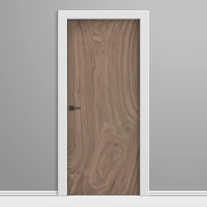 Raw Walnut Slab Door Wrap