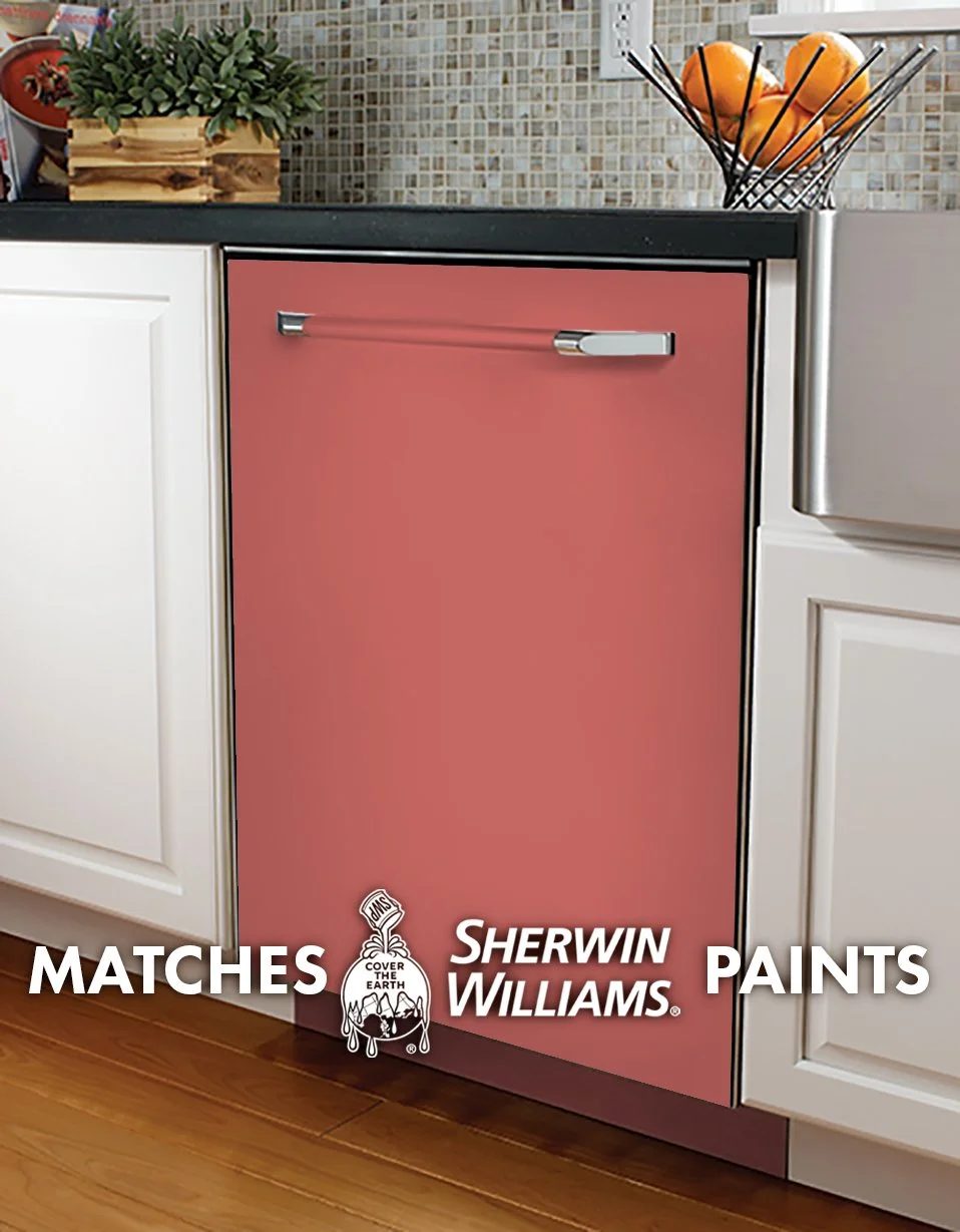 Coral Reef SW 6606 Paint-Match Dishwasher Wrap
