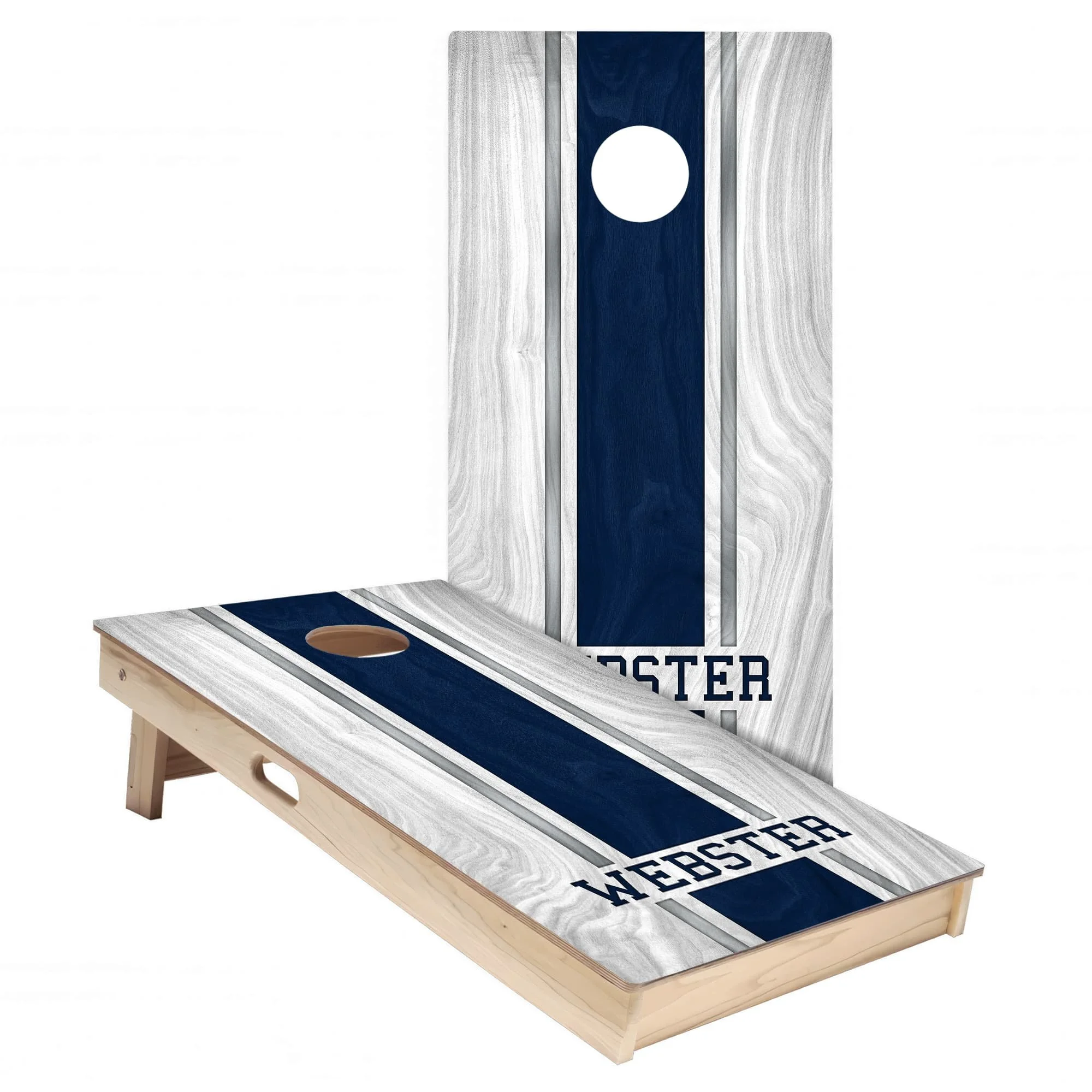Cowboys Colors (Alternate) Personalized Cornhole Board Wrap Set