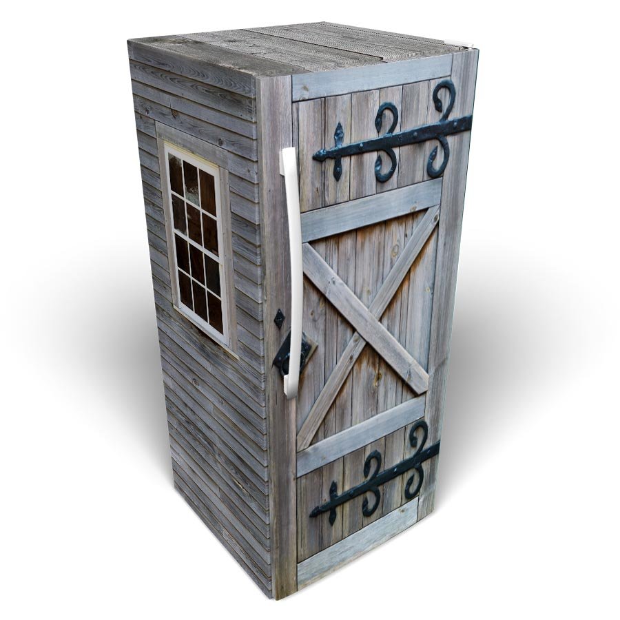 Old Barn Door Vinyl Solid Refrigerator Wrap 45.jpg