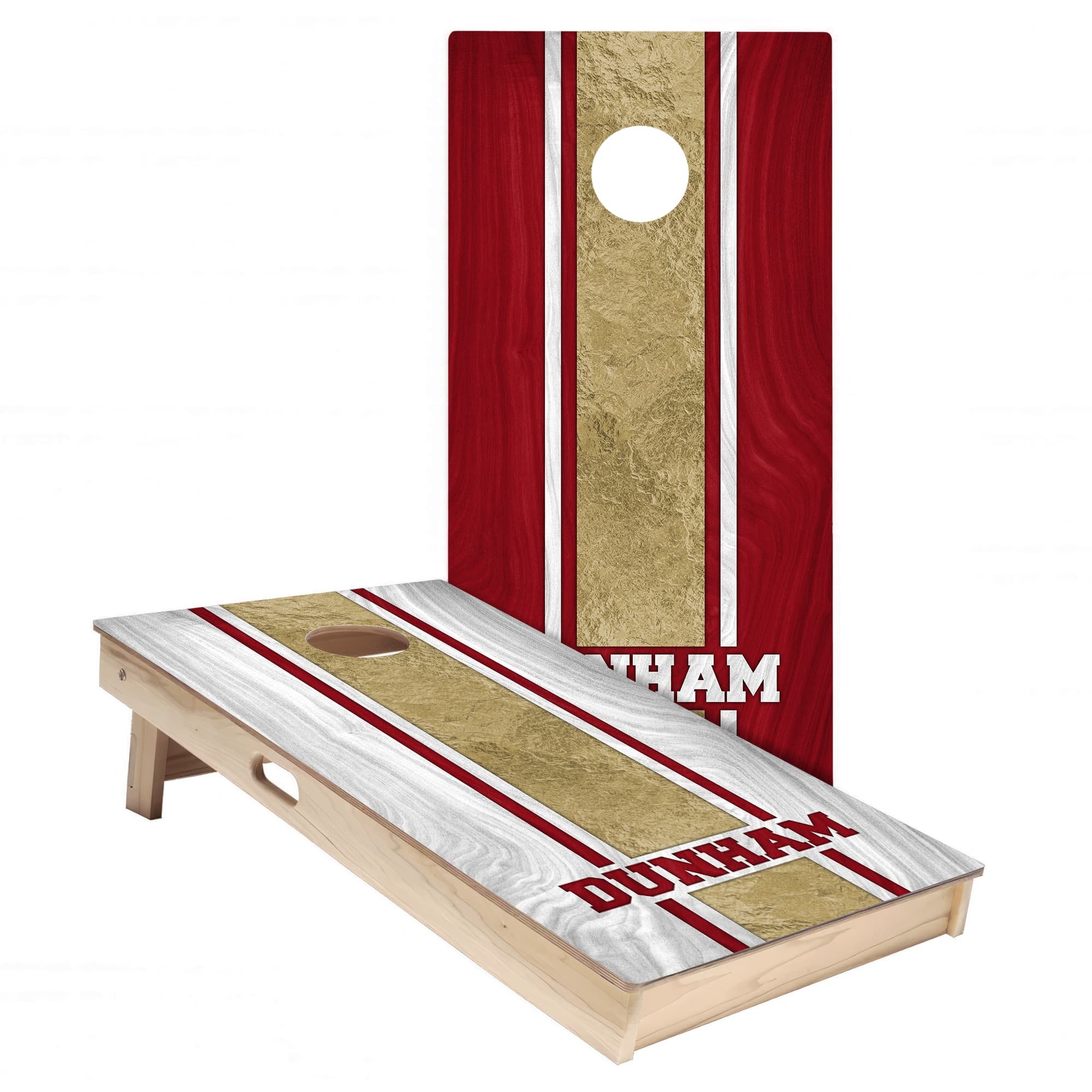 Personalized San Francisco 49ers Colors (Home + Away) custom wood Cornhole board wrap sticker decal set (Copy)