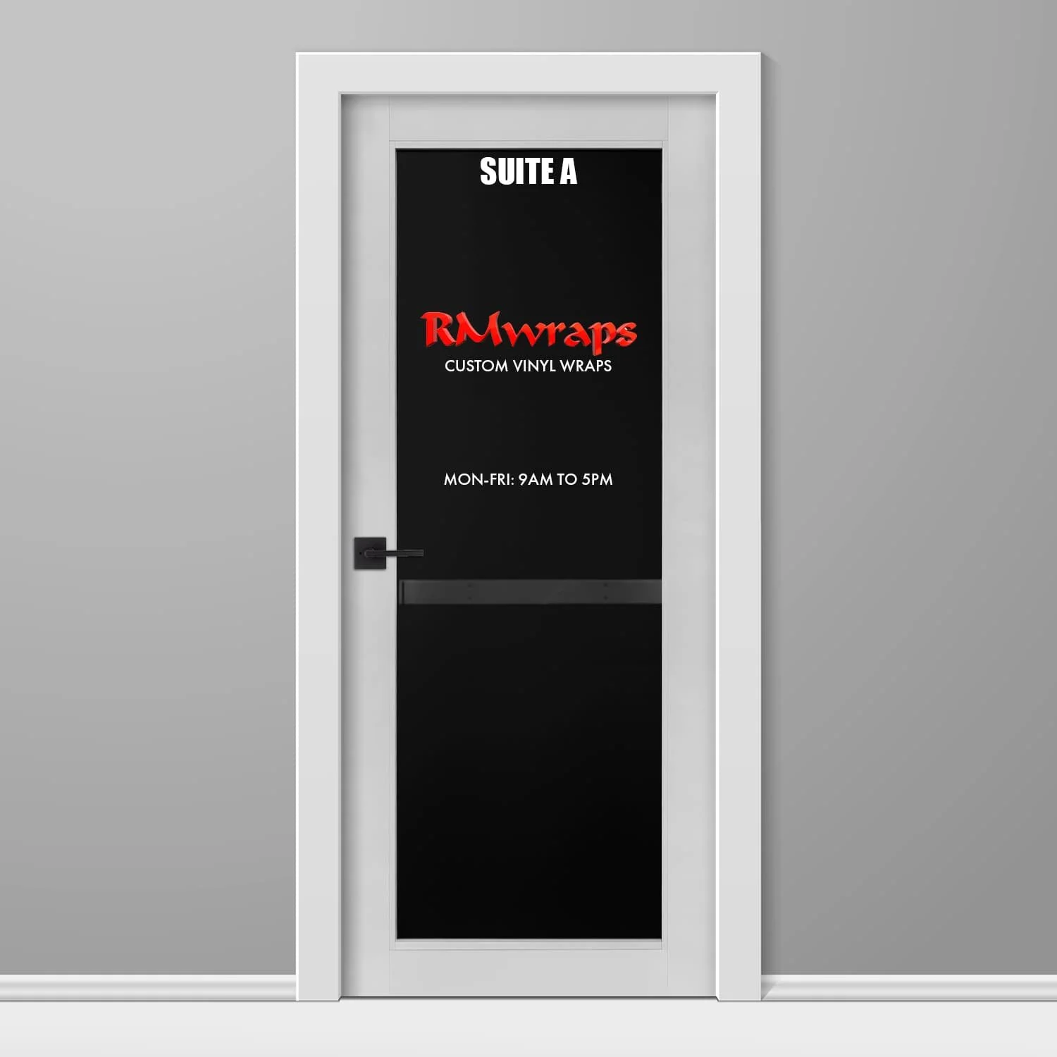 Modern Aluminum Frame Customizable Door Wrap