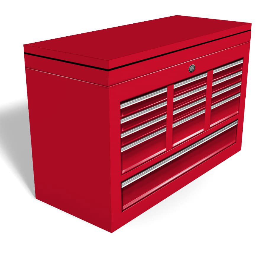 Tool Box Chest Freezer Wrap - milwaukee red