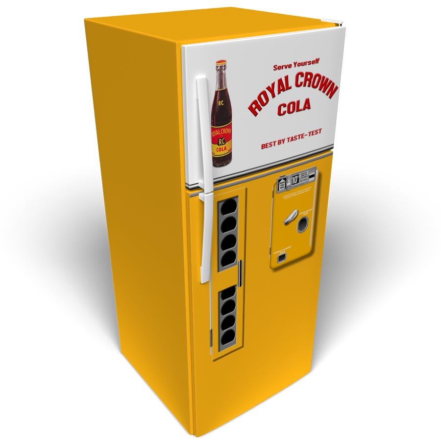Royal Crown Retro Vending Machine Stack Refrigerator Wrap