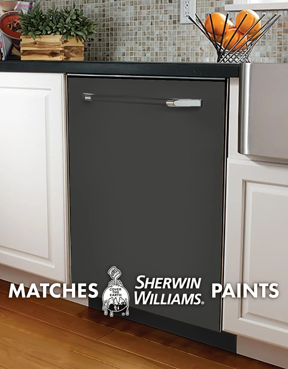 Iron Ore SW 7069 Paint-Match Dishwasher Wrap