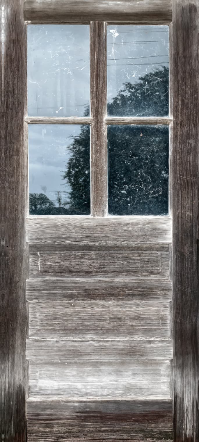 Salvaged Weathered 4 window Door Wrap