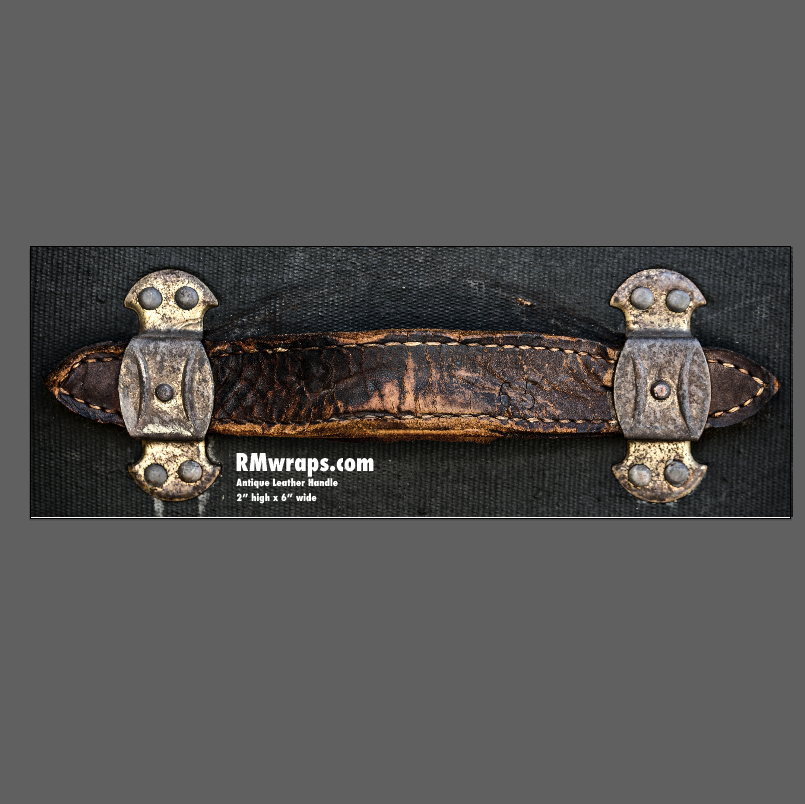 Antique Leather Handle Sticker