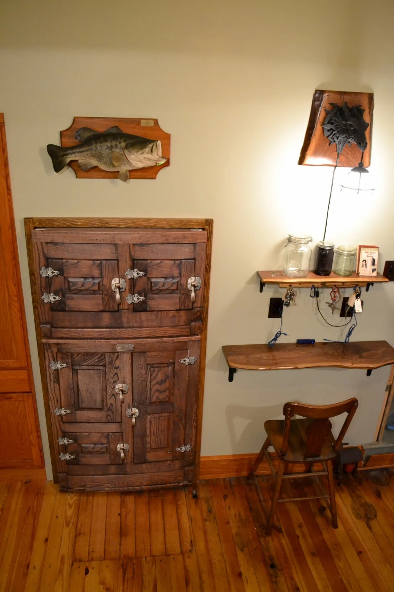 vintage, wood, wooden, icebox, ice, box, freezer, refrigerator, wrap, skin