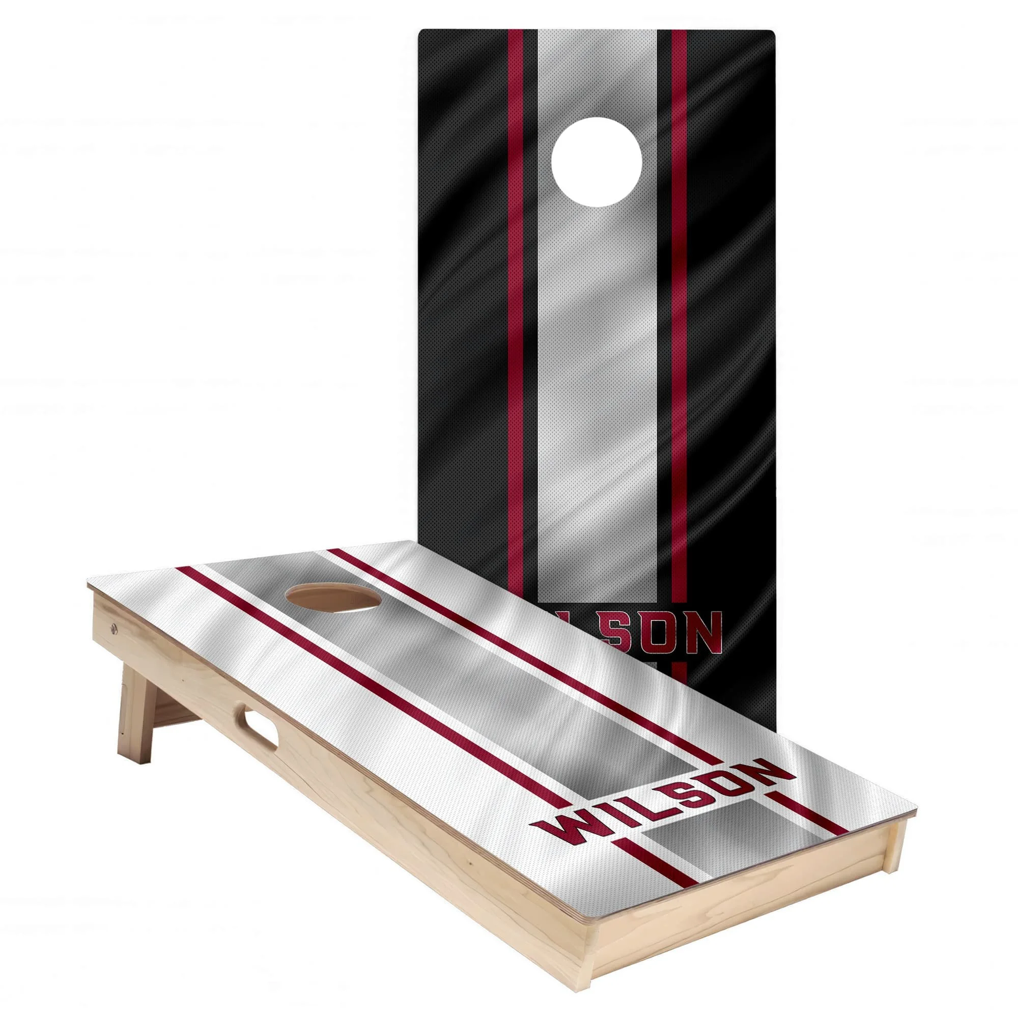 Personalized Arizona Cardinals Colors (Alternate & Away) custom jersey texture Cornhole board wrap sticker decal set