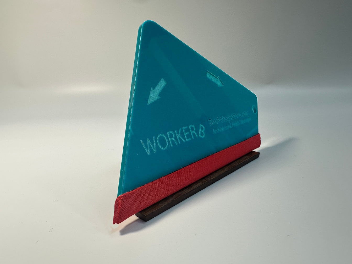 Squeegee Turquoise Side Worker B Architectural film