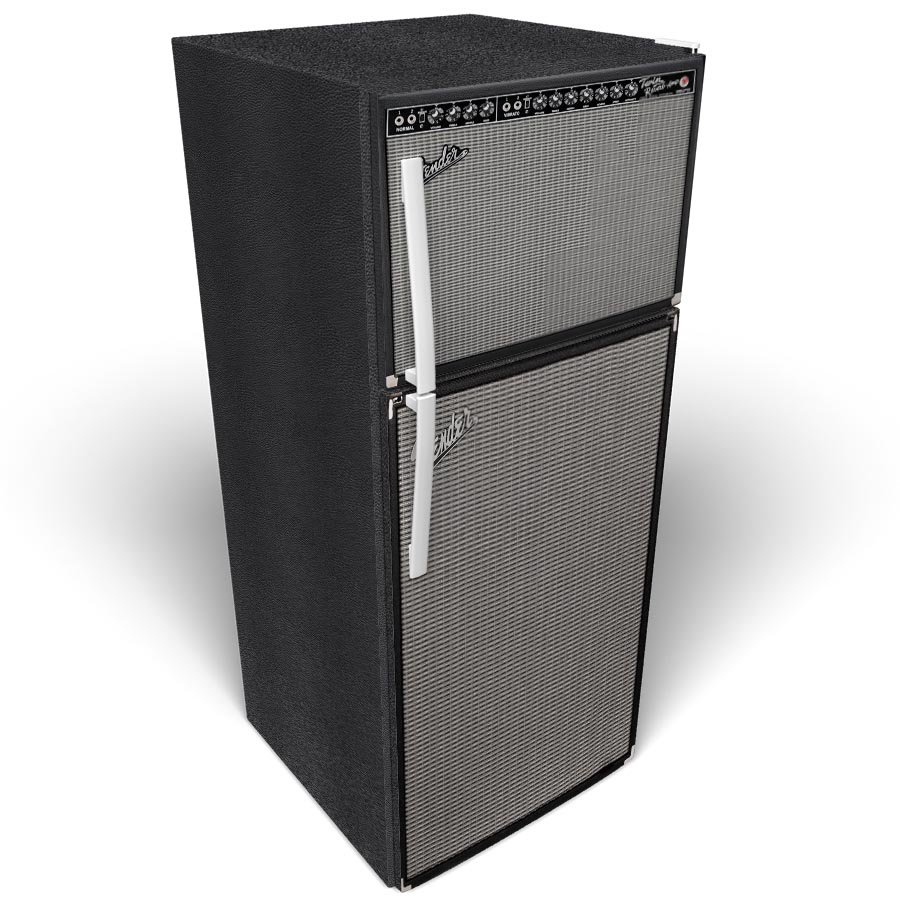 Fender Amp Custom Printed Vinyl Stack Refrigerator Wrap