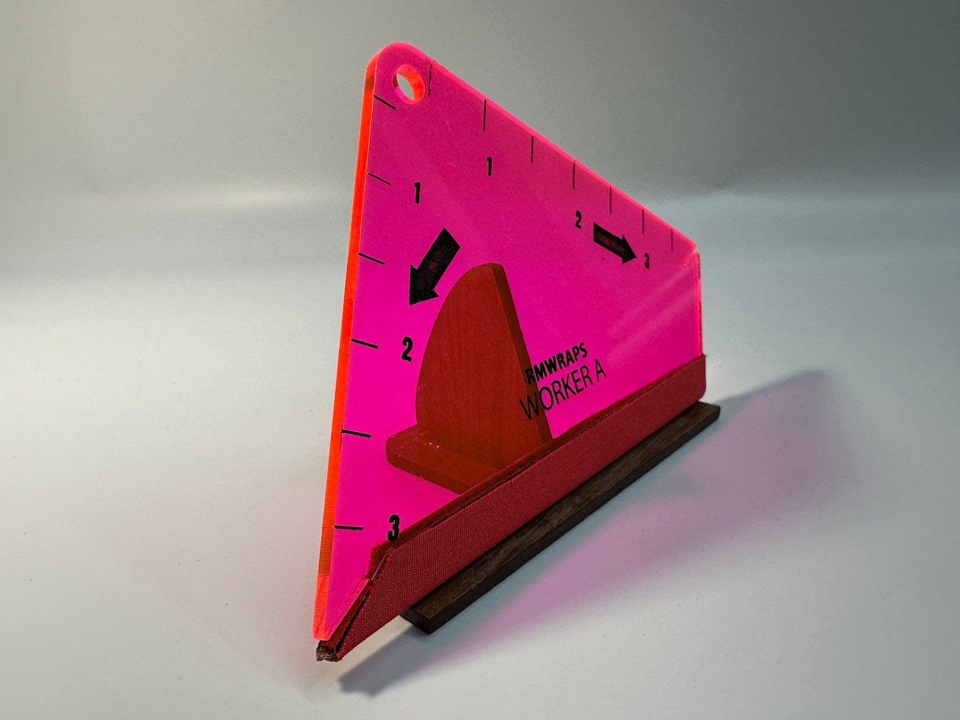 Squeegee Neon Pink Side Worker A Architectural film