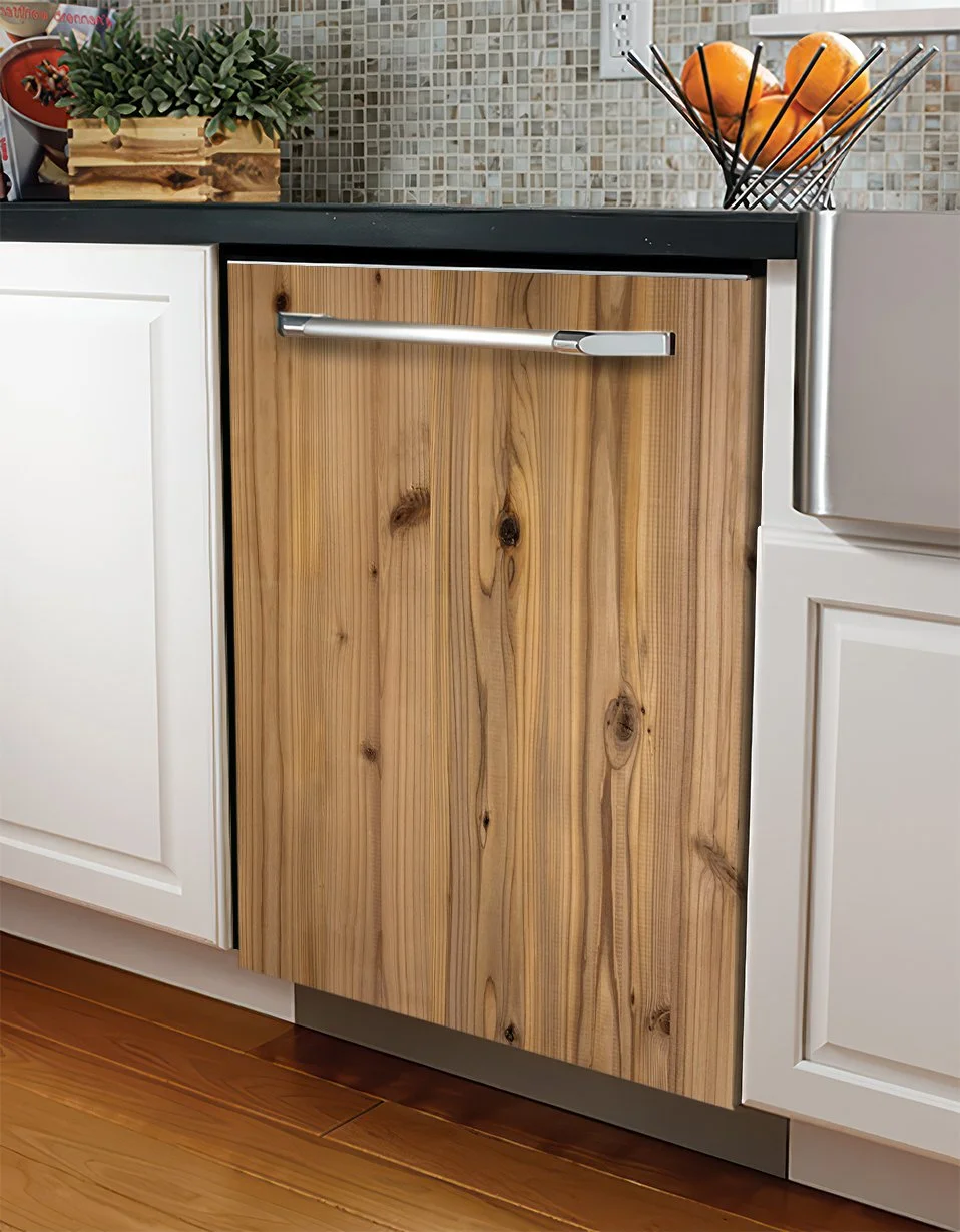 Knotty Alder Dishwasher Wrap