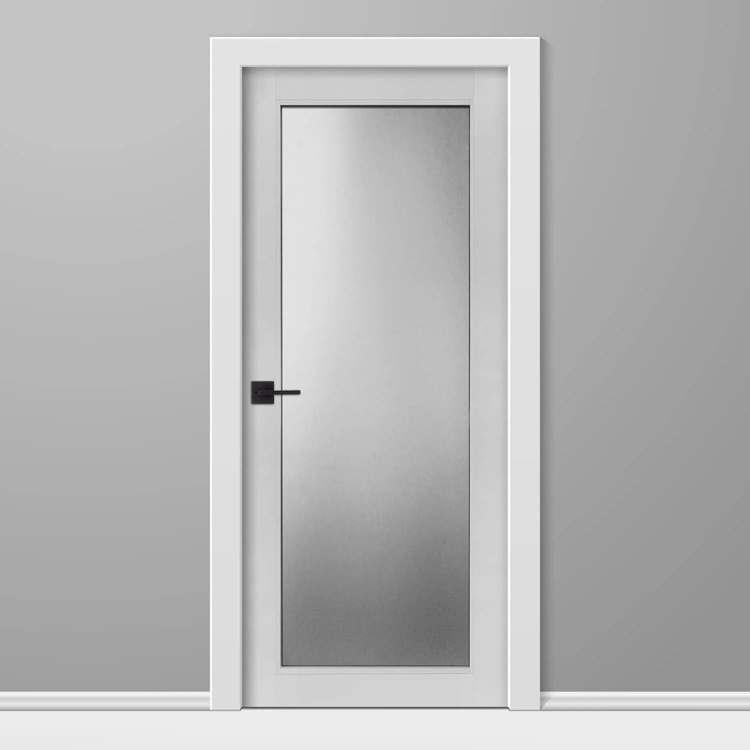 Frosted Glass Custom Printed Door Wrap