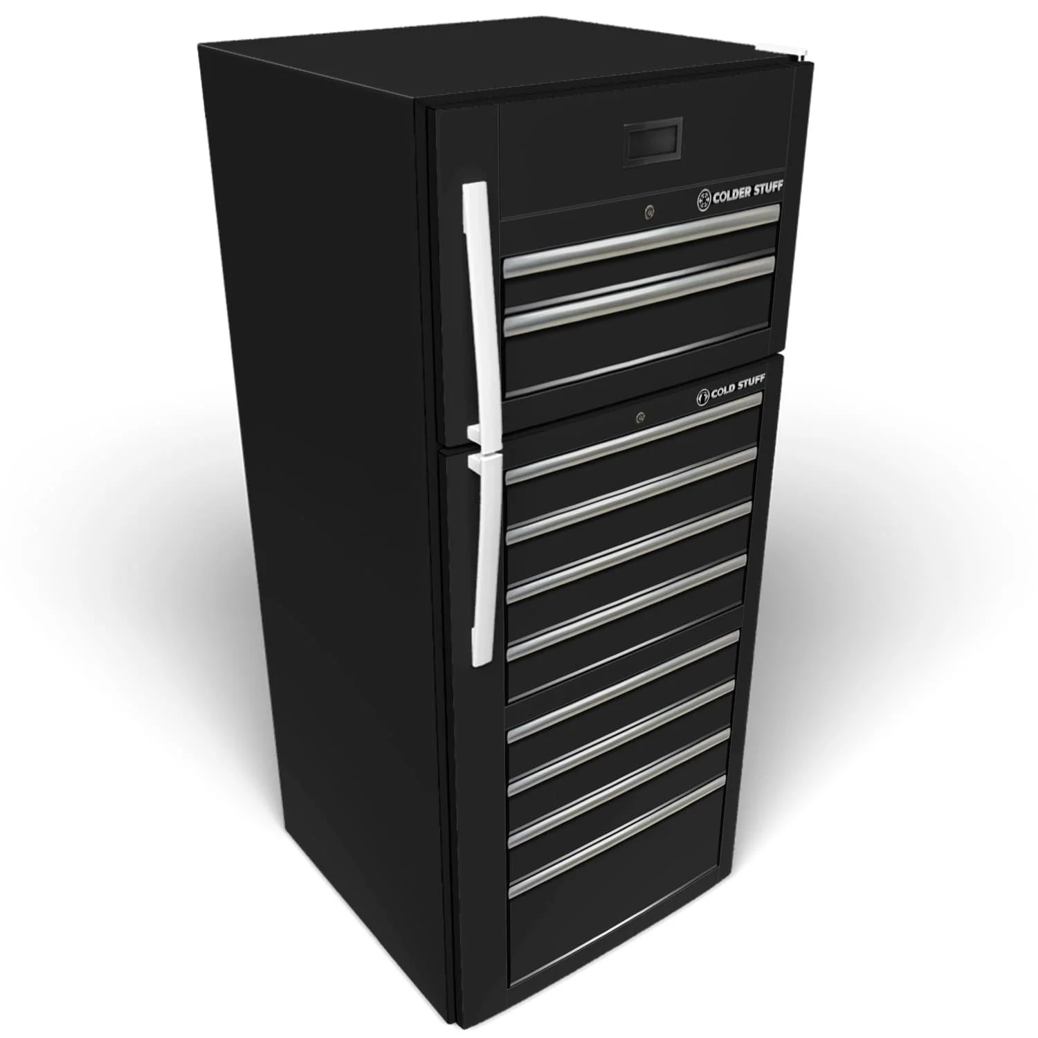 Black Tool Chest Refrigerator Wrap